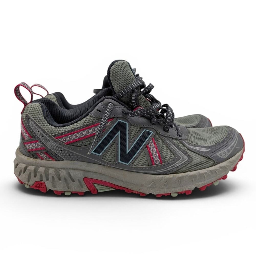 NEW BALANCE 410 V5 Women's Trail Running Shoes WT410CS5 Gray Pink - Size 8 US - Picture 2 of 8